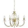 Aegean Polished Brass - Elstead Lighting - lampa wisząca 8-ramienna
