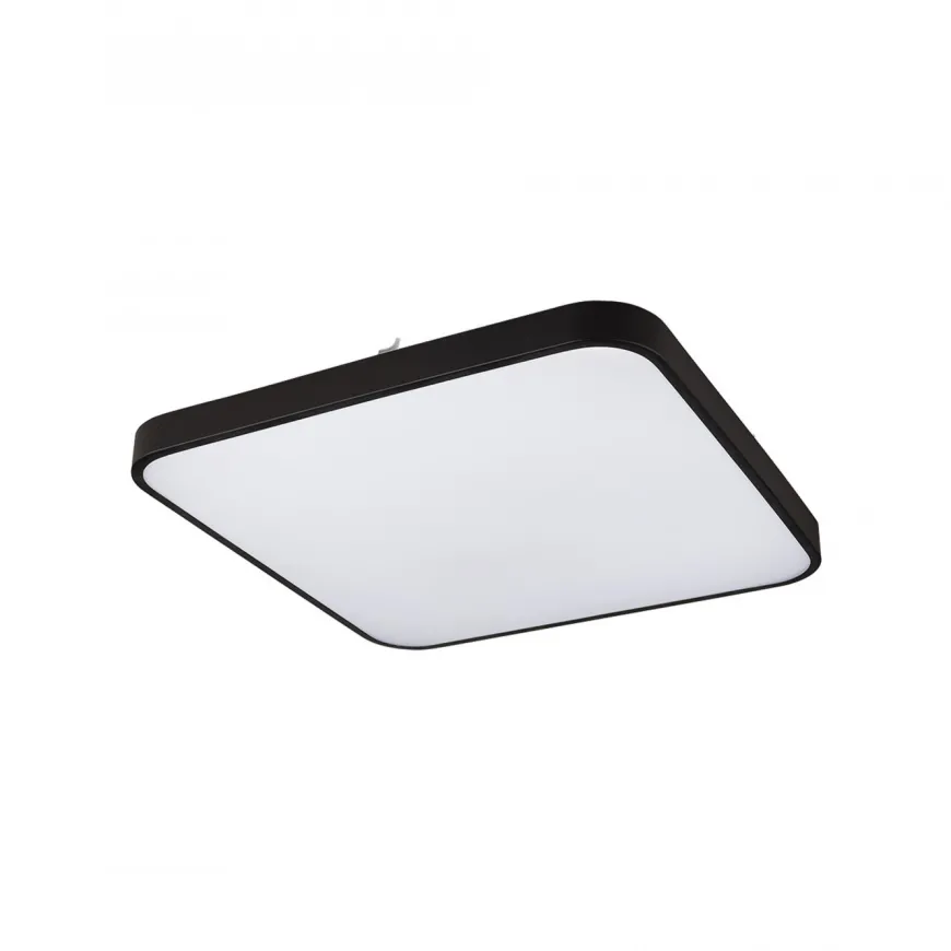 Agnes Square Led Black M 3000K - Nowodvorski - lampa sufitowa łazienkowa