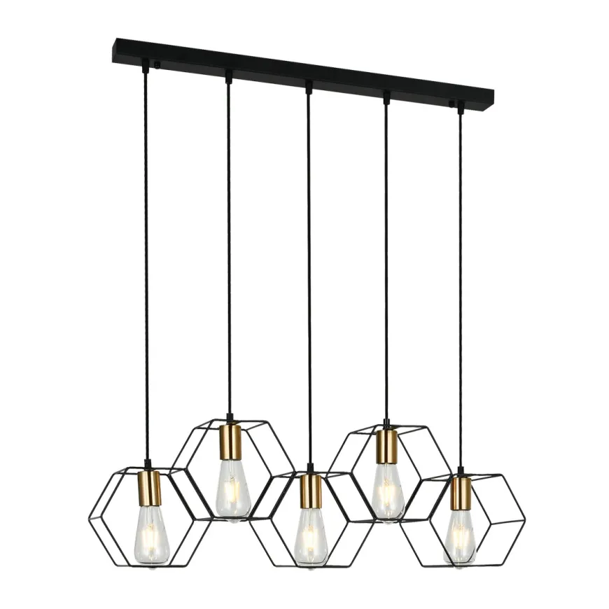 Aina Black IV - Italux - lampa wisząca