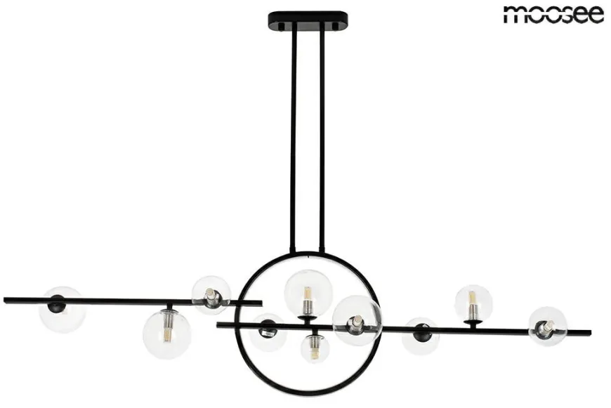 Alure Line Twin 120 Czarna - Moosee - lampa wisząca