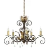 Amarilli Bronze And Gold - Elstead Lighting - lampa wisząca 5-ramienna