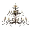 Amarilli Bronze And Gold - Elstead Lighting - lampa wisząca 15-ramienna
