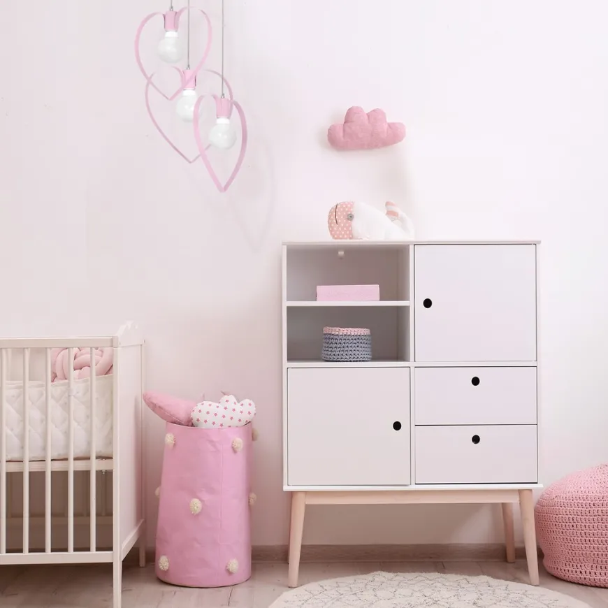 Amore Pink III - Milagro - lampa wisząca dziecięca