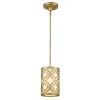 Arabella Distressed Gold Ø17 - Elstead Lighting - lampa wisząca klasyczna