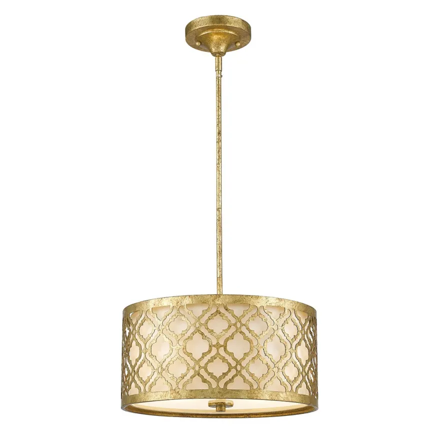 Arabella Distressed Gold Ø53 - Elstead Lighting - lampa wisząca klasyczna