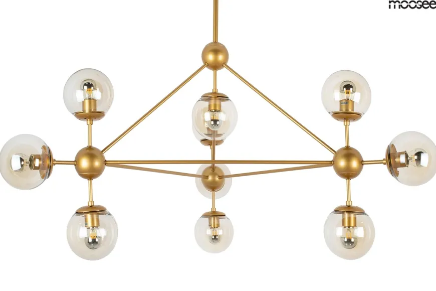 Astrifero 10 Złota / Bursztynowa - Moosee - lampa wisząca