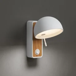 Beddy A/01 biały/oak - Bover - kinkiet