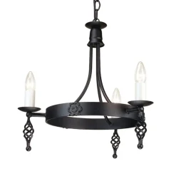 Belfry Black 3 - Elstead Lighting - lampa wisząca klasyczna