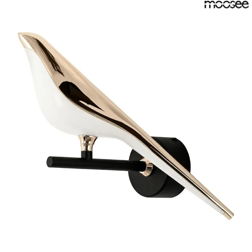 Bird Złota - Moosee - lampa ścienna
