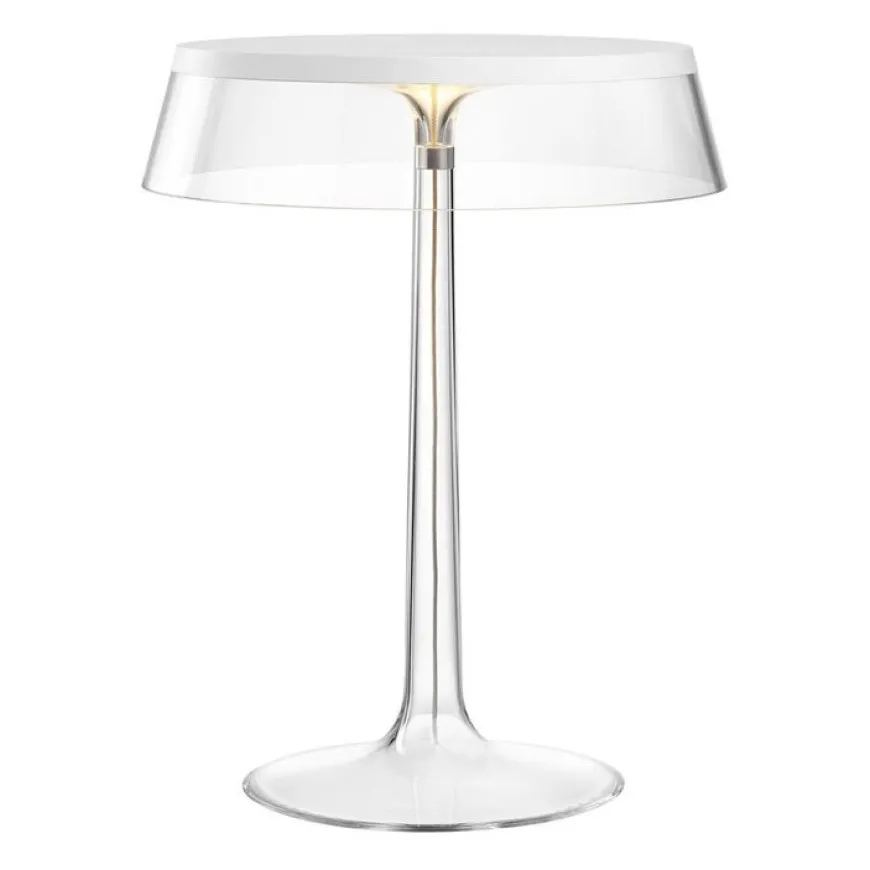 Bon Jour H41 biały transparentny - Flos - lampa biurkowa
