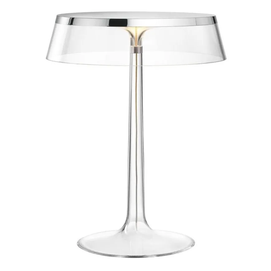 Bon Jour H41 chrom, przezroczysty - Flos - lampa biurkowa