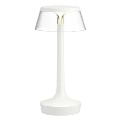 Bon Jour Unplugged H27 biały transparentny - Flos - lampa biurkowa