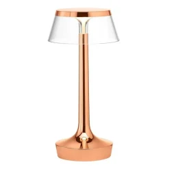 Bon Jour Unplugged H27 miedź, przezroczysty - Flos - lampa biurkowa