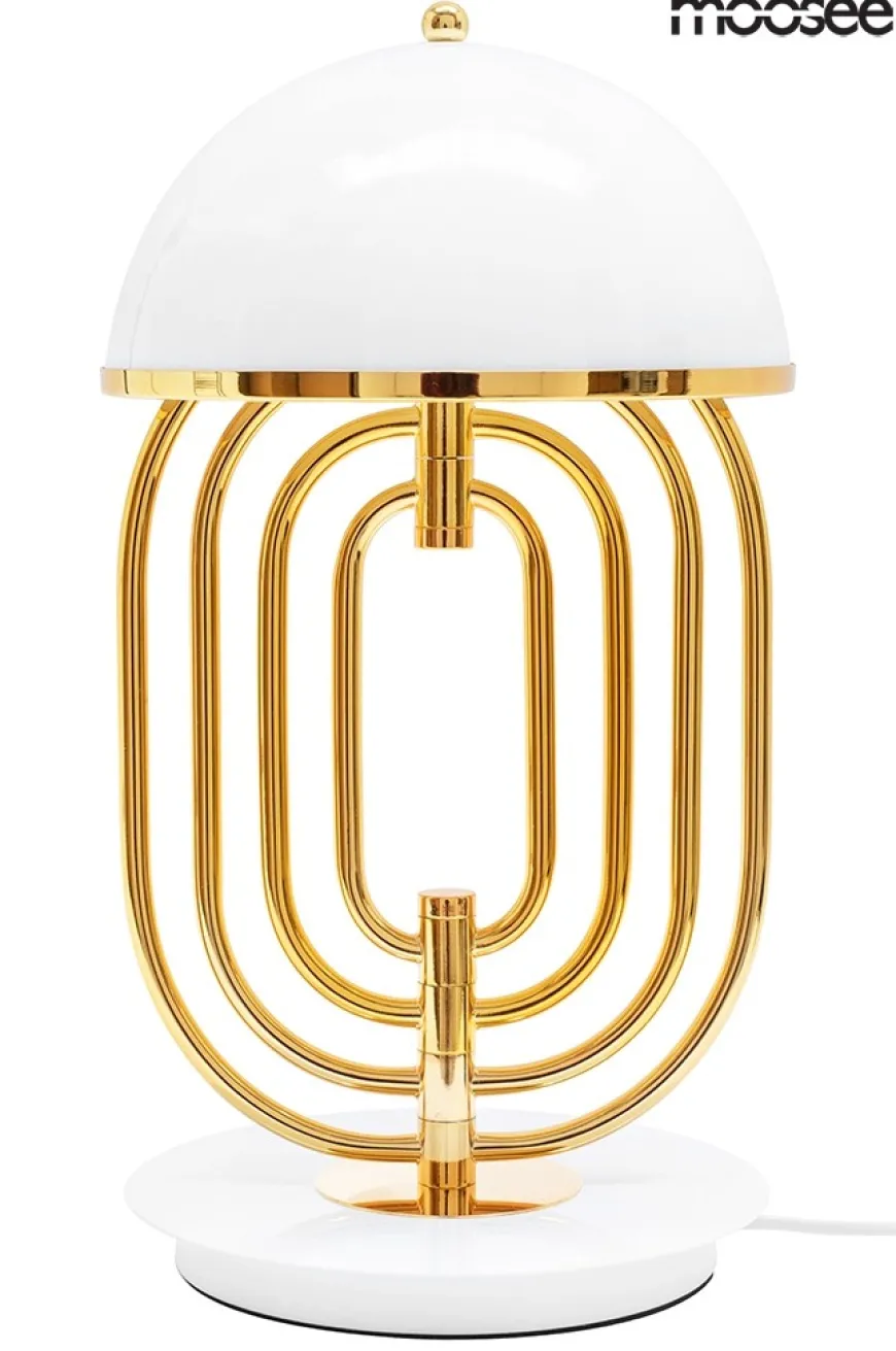 Bottega Złota / Biała - Moosee - lampa biurkowa