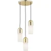 Burgos 1466 - Argon - lampa wisząca 3 pł. okrągła podsufitka