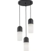 Burgos 1467 - Argon - lampa wisząca 3 pł. okrągła podsufitka