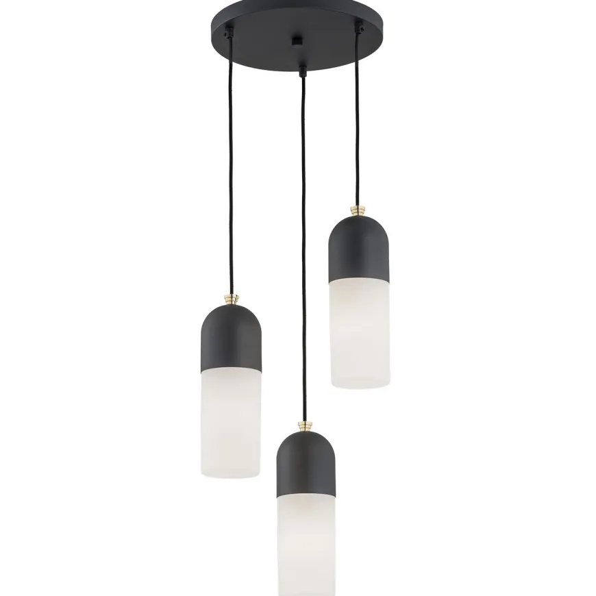 Burgos 1467 - Argon - lampa wisząca 3 pł. okrągła podsufitka