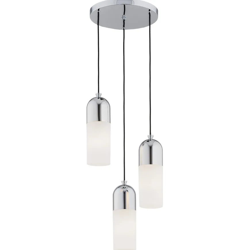 Burgos 1465 - Argon - lampa wisząca 3 pł. okrągła podsufitka