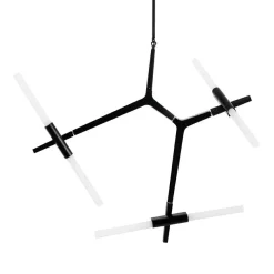Candelabr 6 Czarna - King Home - lampa wisząca