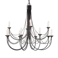 Carisbrooke Black Ø98 - Elstead Lighting - lampa wisząca klasyczna
