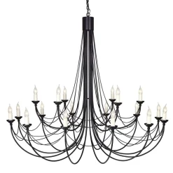 Carisbrooke Black Ø143 - Elstead Lighting - lampa wisząca klasyczna