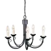 Chartwell Black - Elstead Lighting - lampa wisząca 5-ramienna
