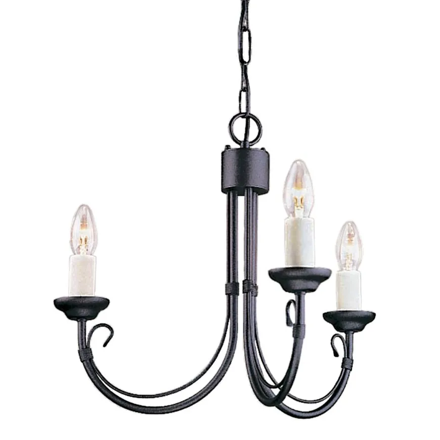 Chartwell Black - Elstead Lighting - lampa wisząca 3-ramienna