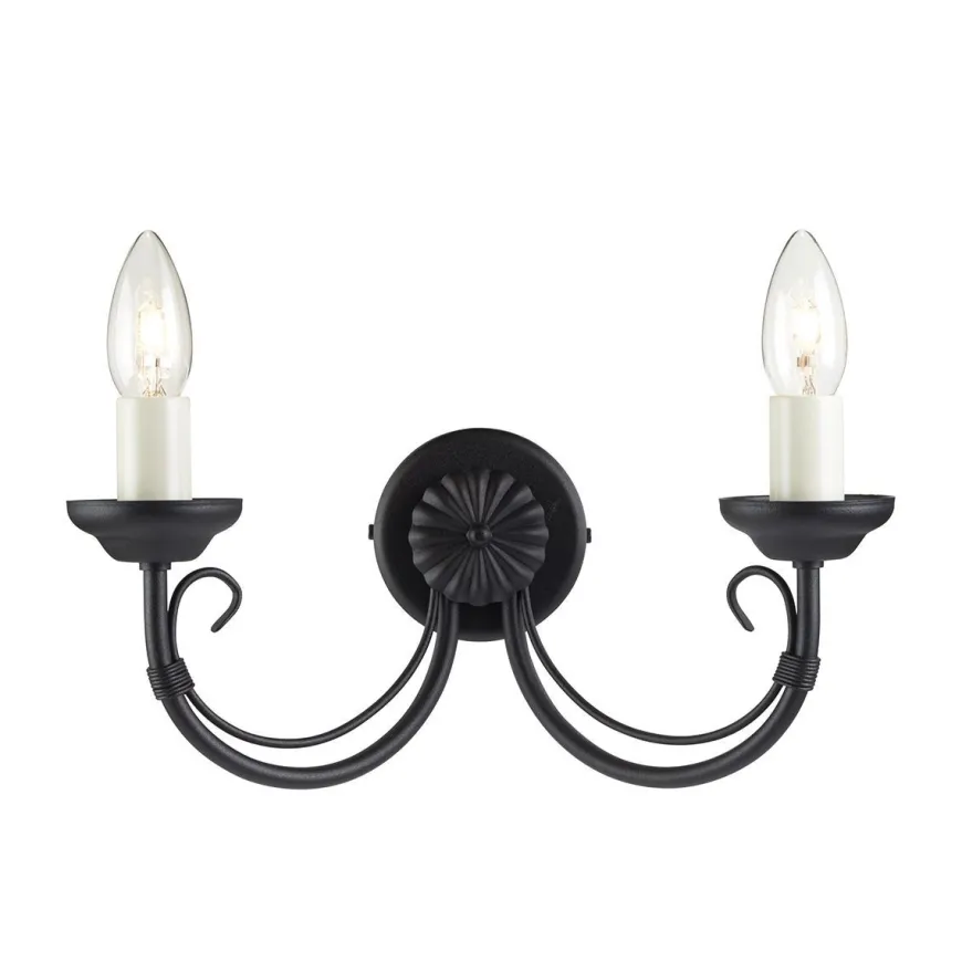 Chartwell Black - Elstead Lighting - kinkiet podwójny