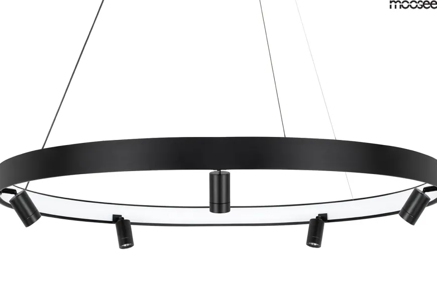 Circle Spot 98 Black Czarna - Moosee - lampa wisząca