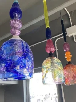 CLARINETTI - ręcznie wykonana lampa z dmuchanego szkła Murano