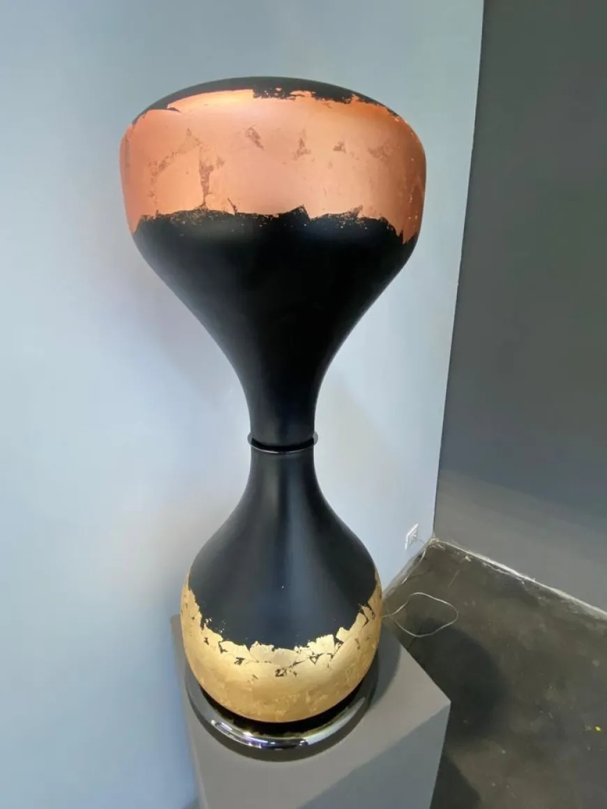 CLESSIDRA - lampa stołowa wykonana ze szkła dmuchanego Murano