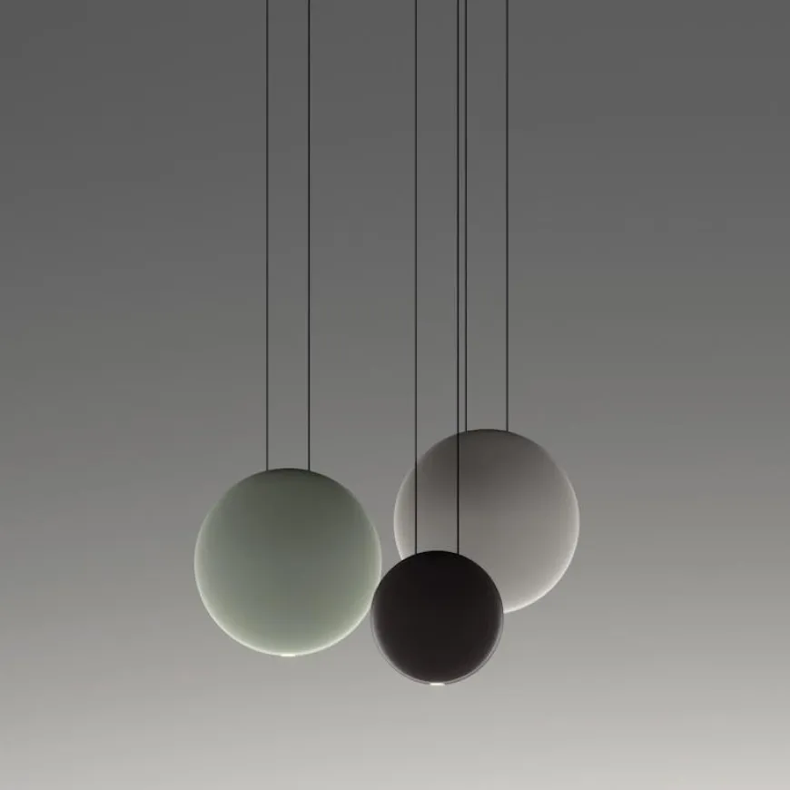 Cosmos 2510 zielony szary brązowy - Vibia - lampa wisząca