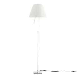 Costanza H120/160 białe aluminium - Luceplan - lampa podłogowa