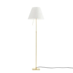Costanza H120/160 mosiądz biały, złoty - Luceplan - lampa podłogowa