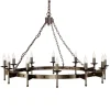 Cromwell Old Bronze - Elstead Lighting - lampa wisząca 12-ramienna