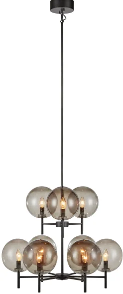 Crown czarny, przydymiony - Markslöjd - lampa wisząca