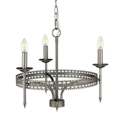 Crown Iron Gate - Elstead Lighting - lampa wisząca 3-ramienna