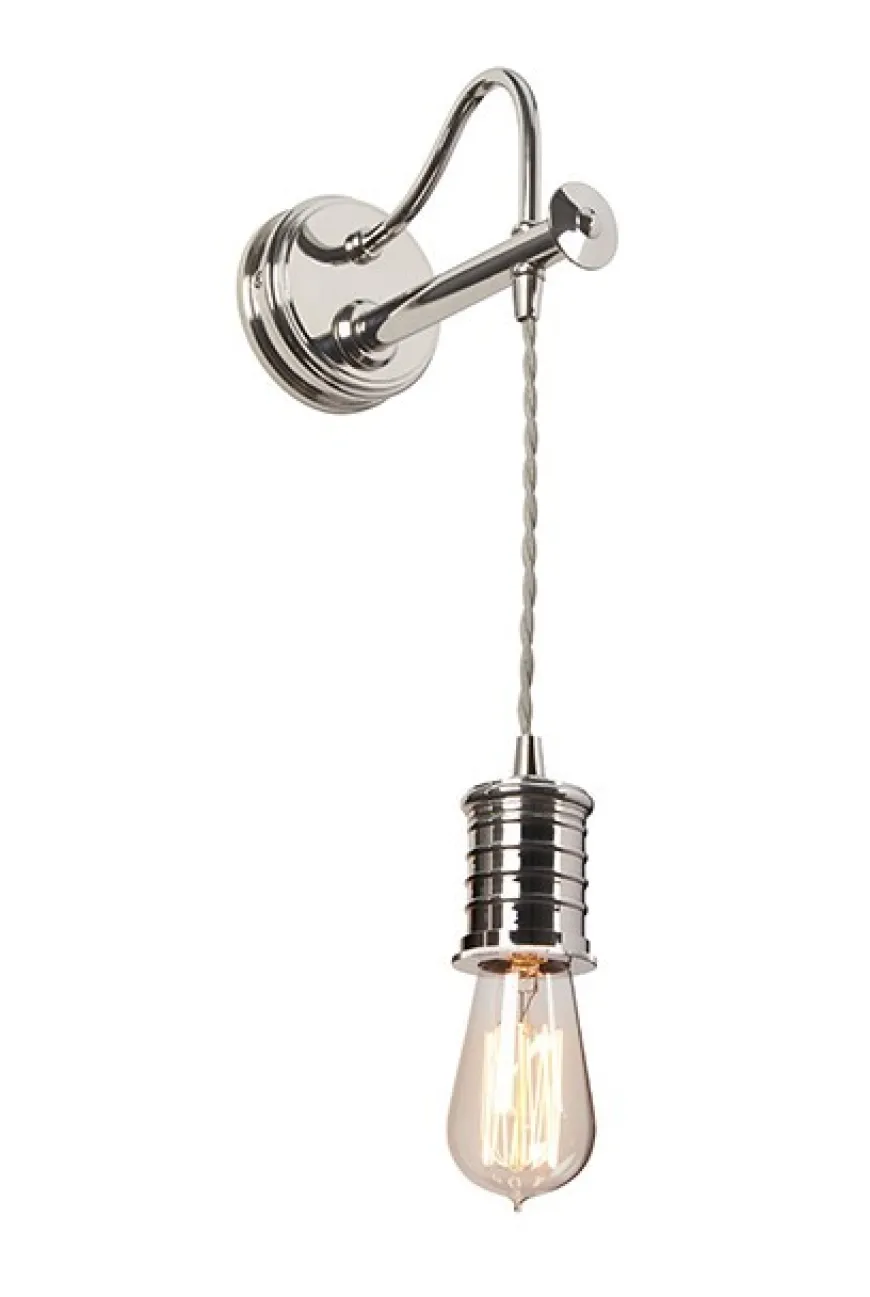 Douille Polished Nickel - Elstead Lighting - kinkiet nowoczesny