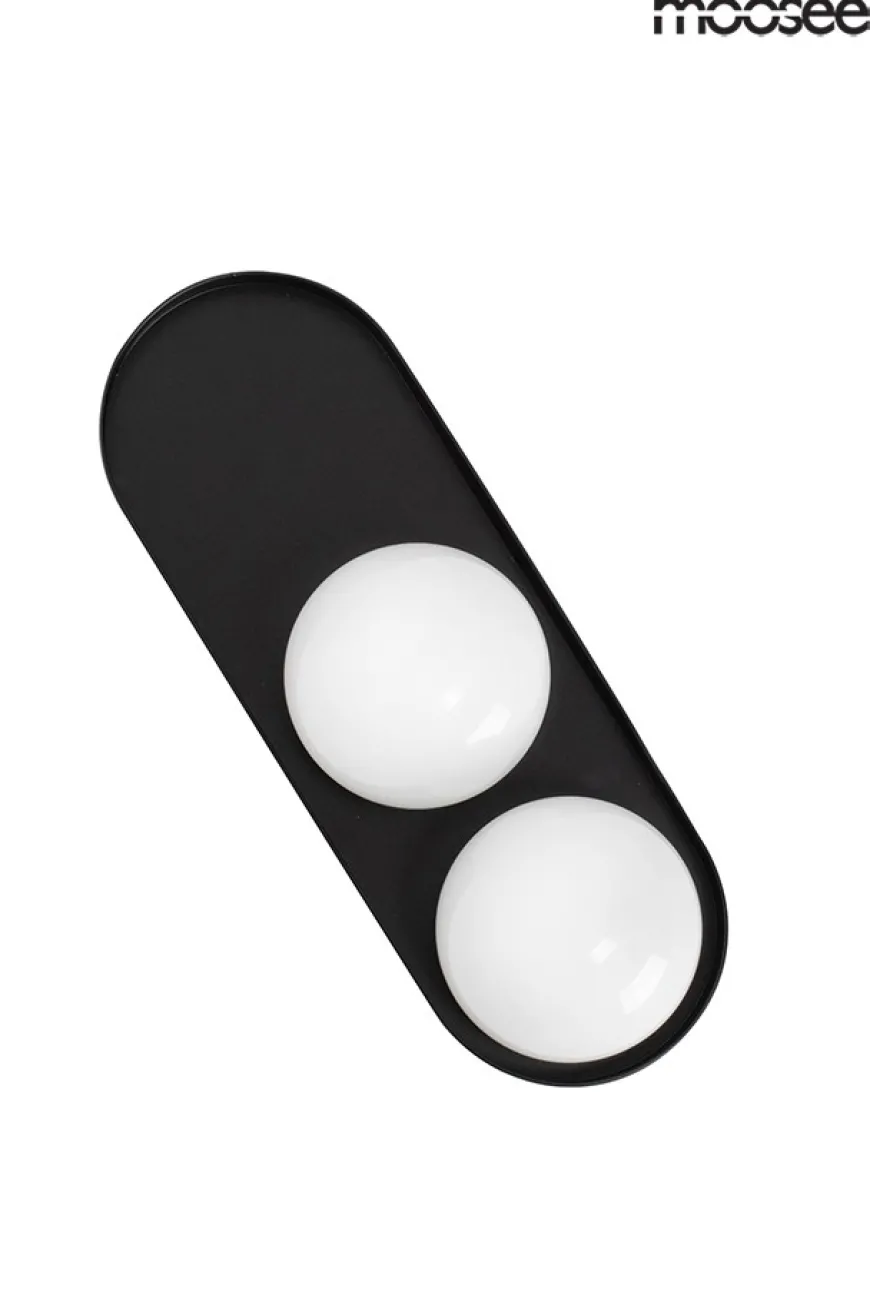 Drops 2 Czarna - Moosee - lampa ścienna