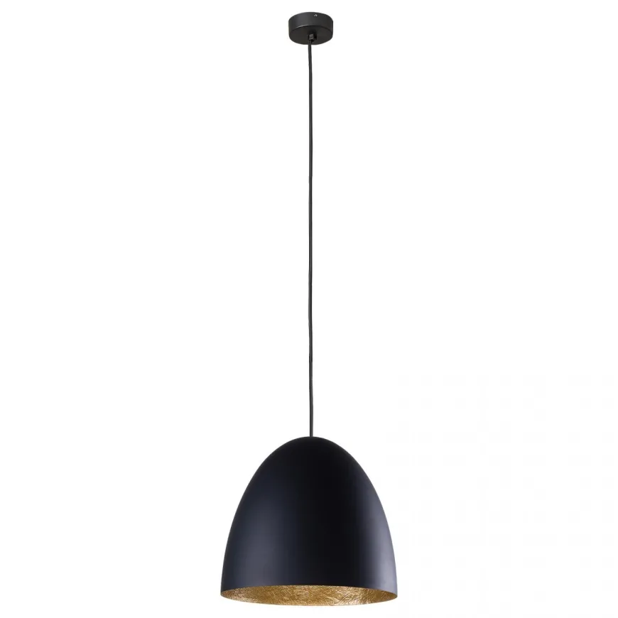 Egg M Black-Gold 9022 - Nowodvorski - lampa wisząca nowoczesna