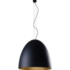 Egg Xl Black-Gold 9026 - Nowodvorski - lampa wisząca nowoczesna