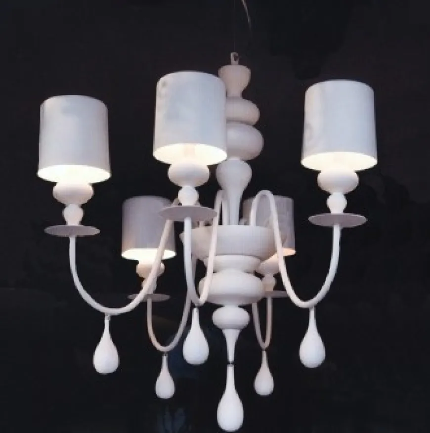 Eva Chandelier biały - Masiero - lampa wisząca