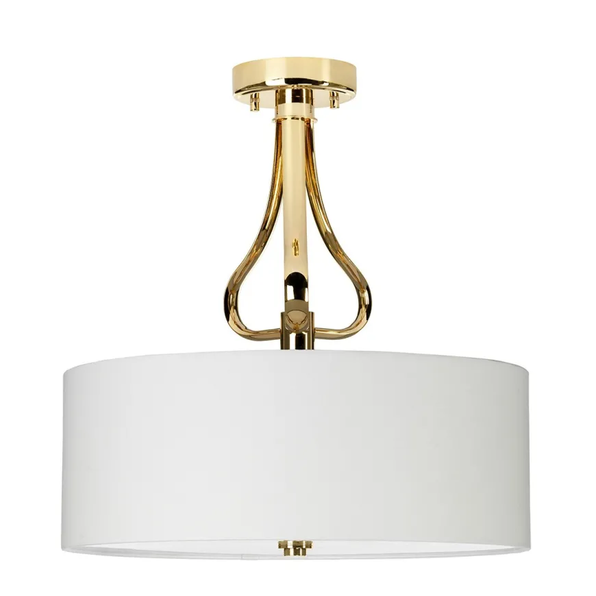 Falmouth Led French Gold - Elstead Lighting - lampa sufitowa łazienkowa