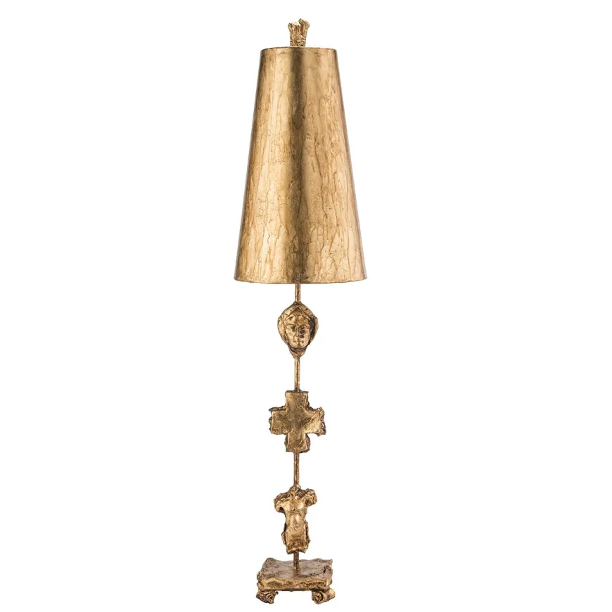 Fragment Glazed Gold Leaf - Elstead Lighting - lampa stołowa