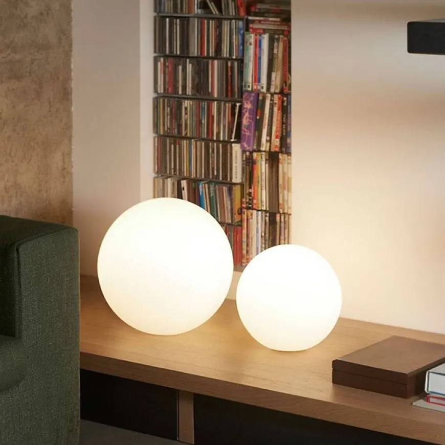 Globo In Ø50 biały - Slide - lampa biurkowa