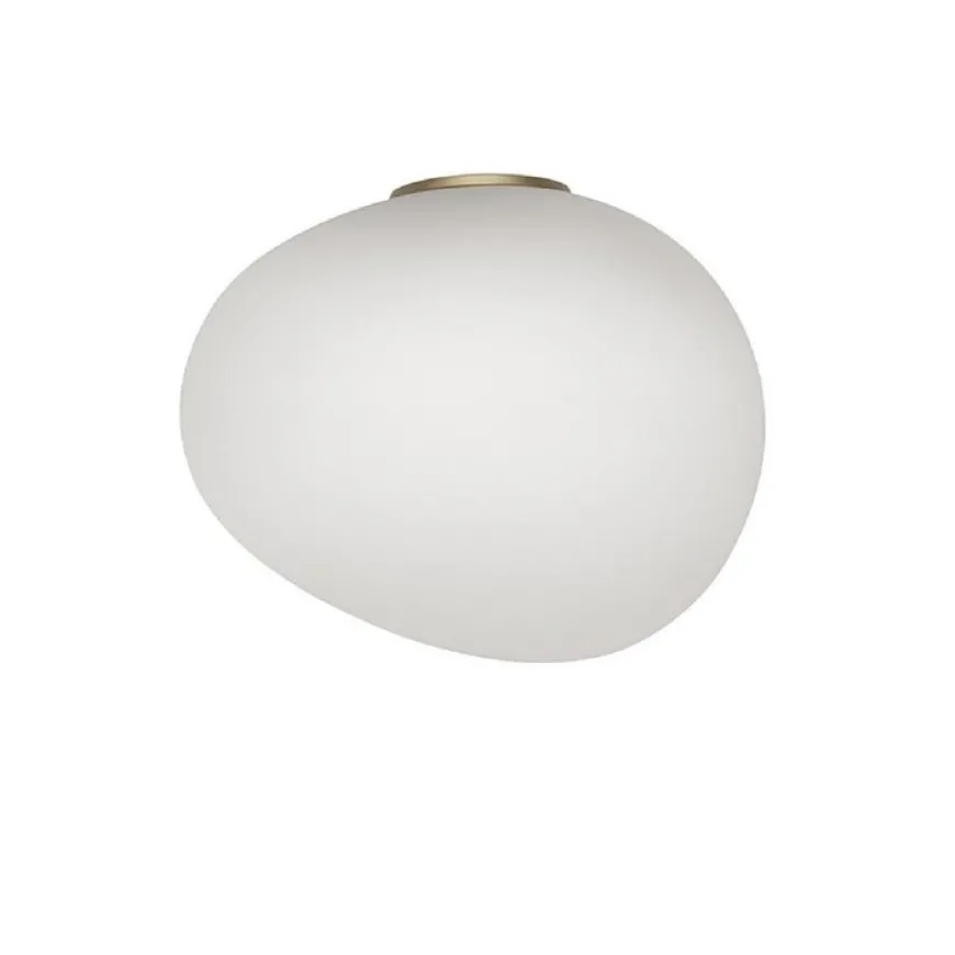 Gregg Midi H21 biały, złoty - Foscarini - lampa ścienna