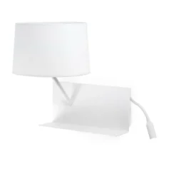 Handy biały lewy - Faro - lampa ścienna