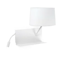 Handy biały prawy - Faro - lampa ścienna