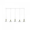 Hermanos V White-Solid Brass - Nowodvorski - lampa wisząca nowoczesna