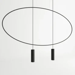 Holar 2 Czarna - THORO - lampa wisząca
